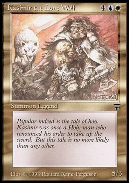 Kasimir the Lone Wolf ~ Legends [ Excellent ] [ Magic MTG ] - London Magic Traders Limited