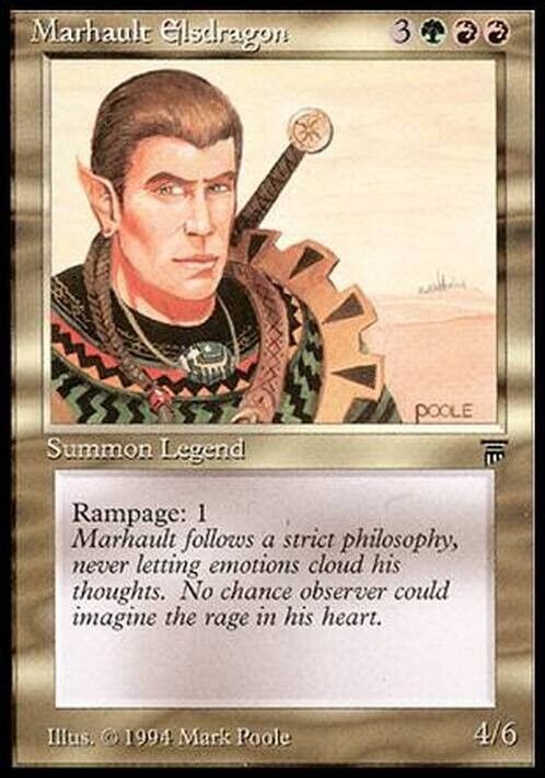 Marhault Elsdragon ~ Legends [ Excellent ] [ Magic MTG ] - London Magic Traders Limited