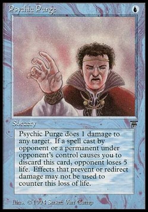 Psychic Purge ~ Legends [ Excellent ] [ Magic MTG ] - London Magic Traders Limited