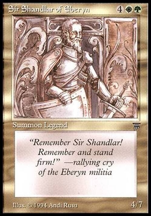 Sir Shandlar of Eberyn ~ Legends [ Excellent ] [ Magic MTG ] - London Magic Traders Limited