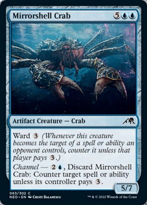 Mirrorshell Crab ~ Kamigawa: Neon Dynasty [ NM ] [ Magic MTG ] - London Magic Traders Limited