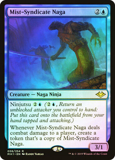 FOIL Mist-Syndicate Naga ~ Modern Horizons [ NearMint ] [ Magic MTG ] - London Magic Traders Limited