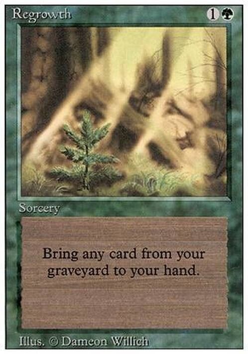 Regrowth ~ Revised [ Excellent ] [ Magic MTG ] - London Magic Traders Limited