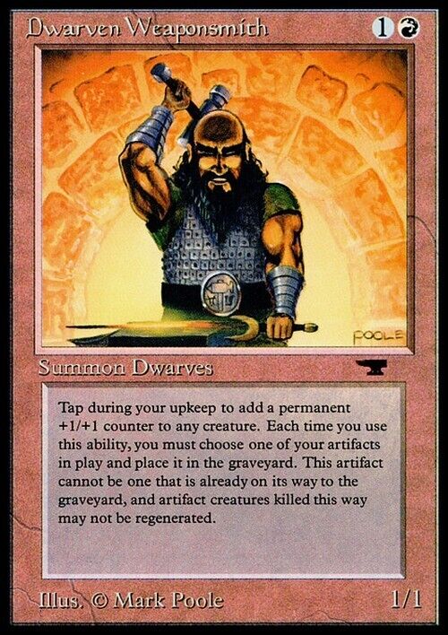Dwarven Weaponsmith ~ Antiquities [ Excellent ] [ Magic MTG ] - London Magic Traders Limited