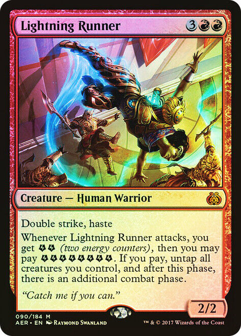FOIL Lightning Runner ~ Aether Revolt [ NearMint ] [ Magic MTG ] - London Magic Traders Limited
