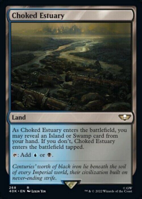 Choked Estuary ~ Commander: Warhammer 40,000 [ NearMint ] [ Magic MTG ] - London Magic Traders Limited