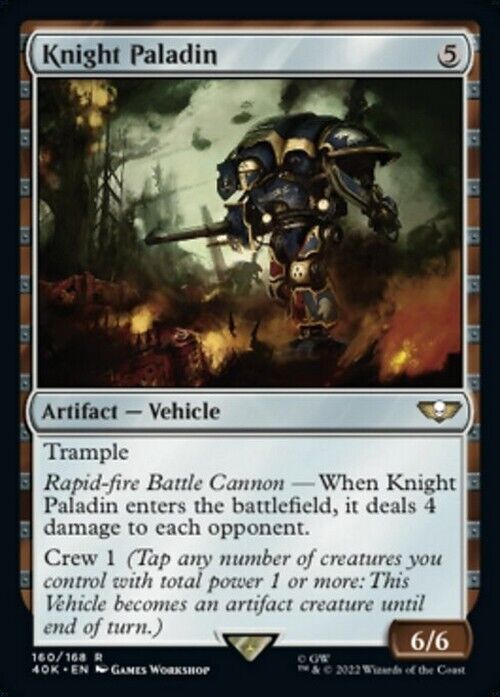 Knight Paladin ~ Commander: Warhammer 40,000 [ NearMint ] [ Magic MTG ] - London Magic Traders Limited