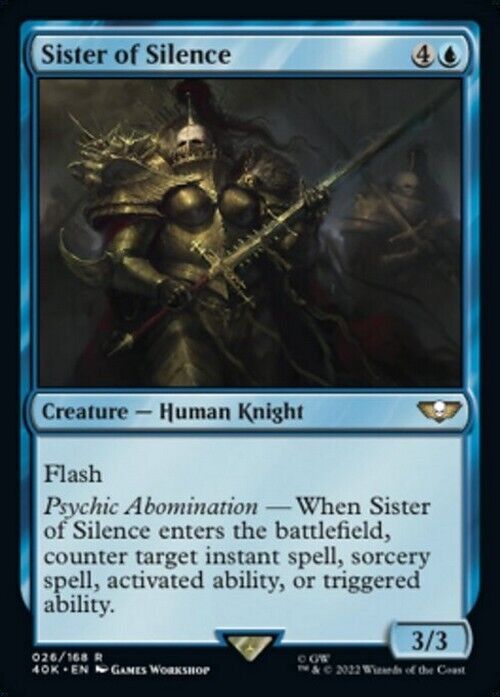 Sister of Silence ~ Commander: Warhammer 40,000 [ NearMint ] [ Magic MTG ] - London Magic Traders Limited