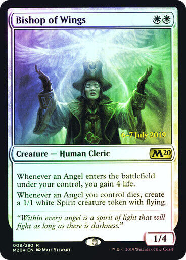 FOIL Bishop of Wings ~ Prerelease Core 2020 [ NearMint ] [ Magic MTG ] - London Magic Traders Limited
